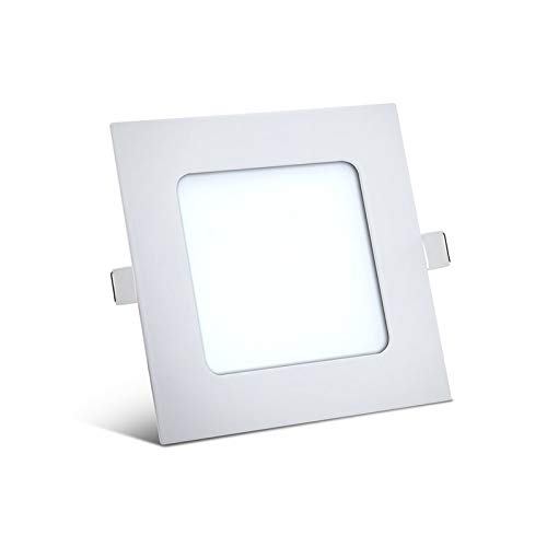 6W LED Panel Einbaustrahler 120x120mm Spot Einbauleuchte Kaltweiß 350 Lumen Deckenleuchte Eckig von Braytron