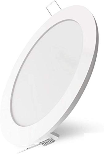 Braytron 12W LED Panel Deckenleuchte Einbauleuchte Kaltweiß 6500K 910 Lumen Rund eingebauter Trafo von Braytron