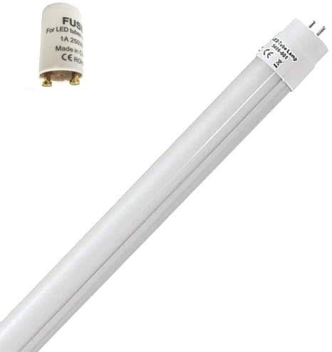 Braytron 1x 150cm LED Röhre G13 T8 Leuchtstofföhre Tube / 24W Neutralweiß (4200K) 2430 Lumen 270° Abstrahlwinkel/inkl. Starter milchweiße Abdeckung von Braytron