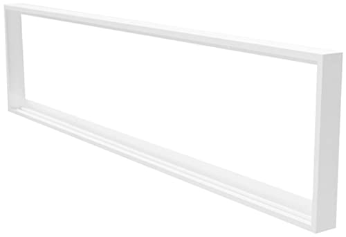 Braytron Aufbaurahmen 30 x 120cm für Rasterleuchte Einlegeleuchte Deckenleuchte Odenwalddecke (ohne Einlegeleuchte), Weiß von Braytron