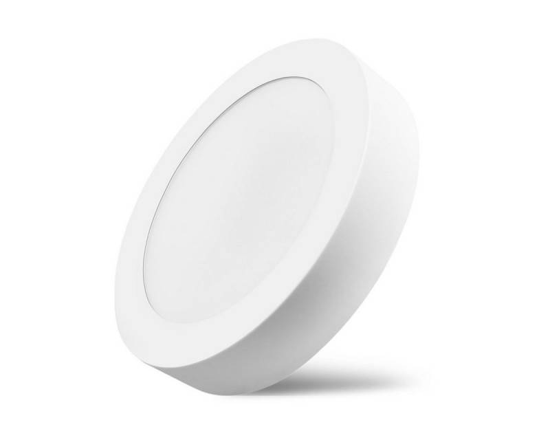 Braytron LED Deckenleuchte 18W Aufputz LED Deckenleuchte Aufbauleuchte Aufputzlampe Panel, Kaltweiß, LED Deckenleuchte Aufputz 18w Kaltweiß Ø 225 x 40mm (B. x H) von Braytron