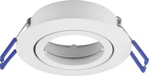 Braytron LED Einbaustrahler Weiß – Schwenkbare Einbauleuchte Ø68mm, IP20, Rund, Einbaurahmen Spot für MR16 GU10 oder LED Modul, Deckenstrahler Einbauspots für Wohn- & Arbeitsbereiche Braytron LED Einbaustrahler Weiß – Schwenkbare Einbauleuchte Ø68mm, IP20, Rund, Einbaurahmen Spot für MR16 GU10 oder LED Modul, Deckenstrahler Einbauspots für Wohn- & Arbeitsbereiche von Braytron