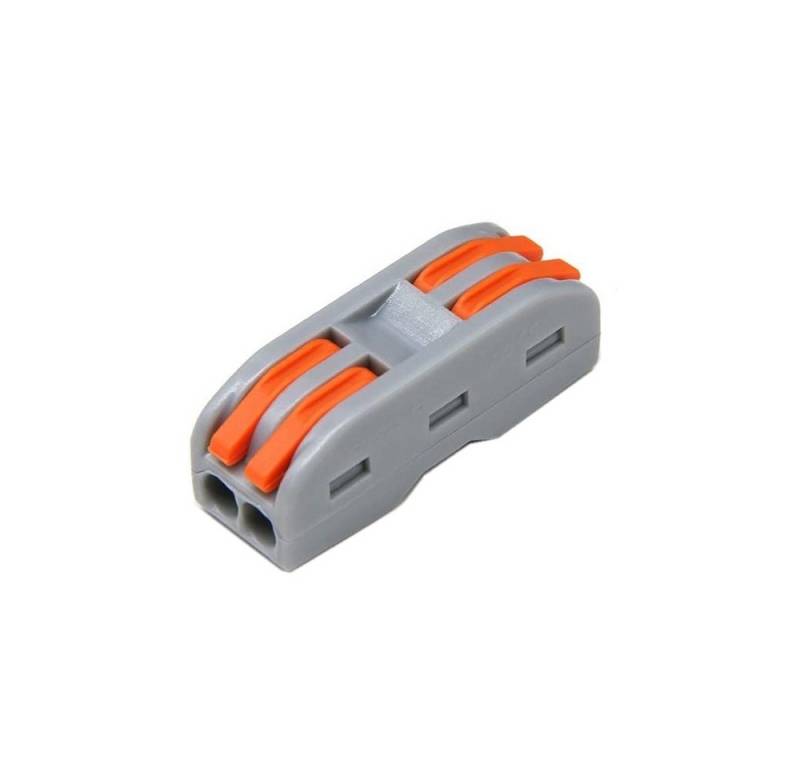 Braytron LED Stripe Durchgangsverbinder Klemme Verbindungsklemme 2 oder 3 Leiter mit Hebel, 20 Durchgangsverbinder 2-Leiter 0,2-4 qmm mit Betätigungshebel von Braytron
