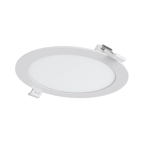 Braytron Ultraslim LED Einbaupanel Spot 12W Ø170mm Rund Dimmbar 3 Lichtfarben 3000K 4000K 6500K 1120lm 230V Deckenleuchte Einbaustrahler Flach 26mm Einbautiefe Weiß Panellampe für Wohnzimmer Büro Flur von Braytron