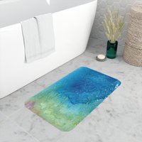 Abstrakter Ozean Der Gedanken Badematte - Landschaft Im Schlafzimmer Bad Dekor Badezimmer Teppiche Wohnkultur von BrazenDesignStudio