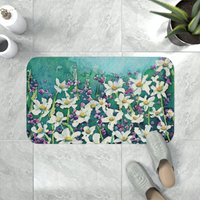 Gänseblümchen Badematte - Florale Badezimmermatten Blumen-Badezimmerdekor Badezimmerteppiche Wohnkultur von BrazenDesignStudio