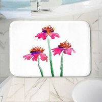 Echinacea Badematte - Floral Badvorleger Blumen Bad Dekor Badezimmer Teppiche Wohnkultur von BrazenDesignStudio