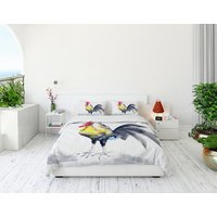 Hahn Bettbezug - Moderne Bettwäsche Twin Queen Oder King Size Bettdecke Tröster Hahn Bettbezug - Moderne Bettwäsche Twin Queen Oder King Size Bettdecke Tröster von BrazenDesignStudio