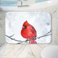 Kardinal Badematte - Wildtier Vogel Bad Dekor Badezimmer Teppich Wohnkultur von BrazenDesignStudio