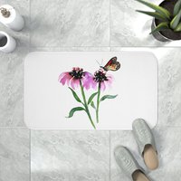 Monarchfalter Badematte - Landschaft Badematten Bad Dekor Badezimmer Teppiche Wohnkultur von BrazenDesignStudio