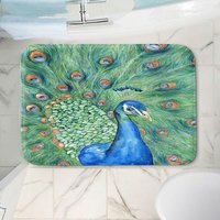 Pfau Badvorleger - Wildtier Vogel Bad Dekor Teppiche Home Decor von BrazenDesignStudio