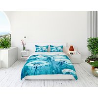 Qualle Bettbezug - Wildtier Gemälde Natur Moderne Bettwäsche Twin Queen Oder King Size Bettdecke Tröster Qualle Bettbezug - Wildtier Gemälde Natur Moderne Bettwäsche Twin Queen Oder King Size Bettdecke Tröster von BrazenDesignStudio