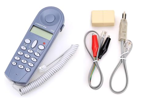 Brccee AC C019 Telefon-Stoßtester, Lineman, Werkzeugkabel-Set mit Steckern und Verbindungsstück, Grau von Brccee AC