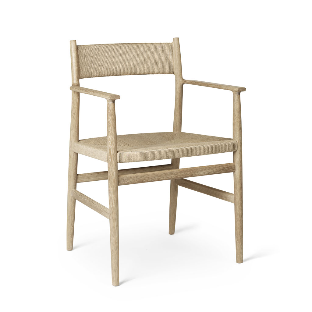 Brdr. Krüger - Arv Chair - Esstisch Armlehnstuhl aus Holz mit Geflecht von Brdr. Krüger