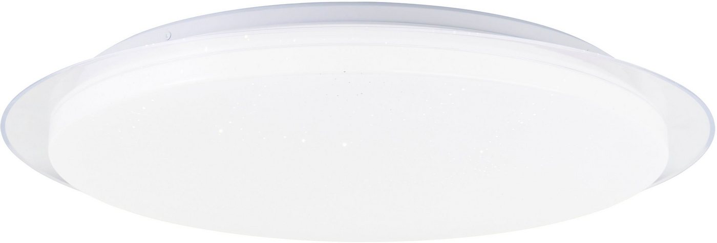 BreLight LED Wandleuchte Vittoria, CCT - über Fernbedienung, Dimmfunktion, Nachtlichtfunktion, Timerfunktion, LED fest integriert, warmweiß - kaltweiß, D 57 cm, 3800 lm, 3000-6500 K, CCT, dimmbar, weiß von BreLight