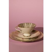 Goldenes Art Deco Frühstücks Set Aus Den 70Ern Goldenes Art Deco Frühstücks Set Aus Den 70Ern von BreakTheMouldMagasin