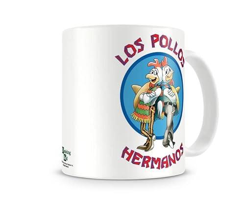 Breaking Bad Lizenzprodukt Los Pollos Hermanos Kaffeetasse, Kaffeebecher, MUG493, Weiß von Breaking Bad