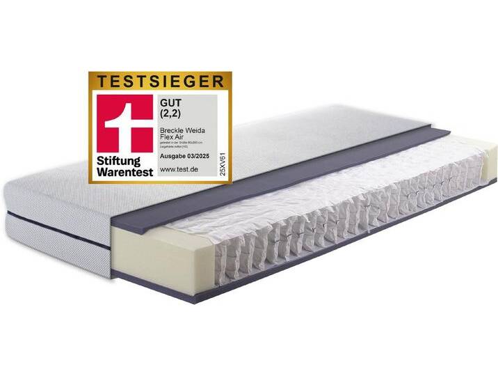 Breckle Taschenfederkernmatratze Flex Air, 19 cm hoch, (1-tlg), weiß von Breckle