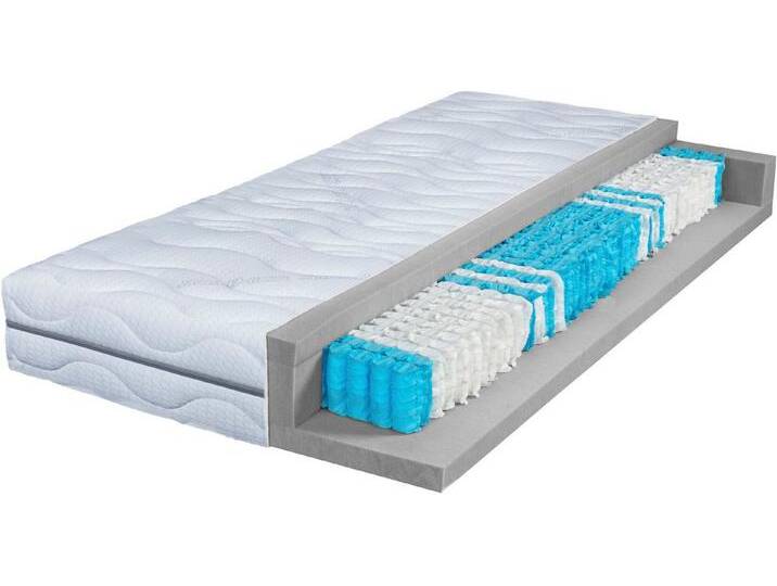 Breckle Taschenfederkernmatratze Season Sleep TFK 1000, 26 cm hoch, (1-tlg), Matratze in 90x200, 140x200 cm und weiteren Größen, Wendematratze, weiß von Breckle