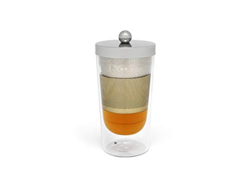 Bredemeijer 165004 Tea-for-one Lucca doppelwandig, Borosilikat Glas, 200 milliliters von Bredemeijer