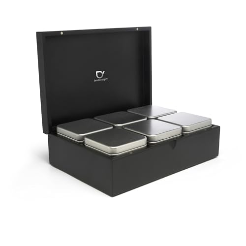Bredemeijer großes schwarzes edles Teebox Set 7-teilig inkl. 6 Teedosen, Schwarz Bredemeijer großes schwarzes edles Teebox Set 7-teilig inkl. 6 Teedosen, Schwarz von Bredemeijer