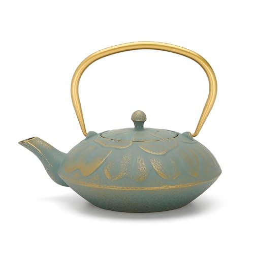 Bredemeijer Blaue Gusskanne 1.3 Liter Induktion - große asiatische Teekanne mit goldfarbenen Henkel & Edelstahl Tee-Filter Sieb-Einsatz - ideal für lose Teesorten Bredemeijer Blaue Gusskanne 1.3 Liter Induktion - große asiatische Teekanne mit goldfarbenen Henkel & Edelstahl Tee-Filter Sieb-Einsatz - ideal für lose Teesorten von Bredemeijer