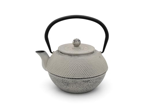 Bredemeijer graue gusseiserne Teekanne 1.1 Liter - Asia Gusskanne Jang mit Edelstahl-Teefilter-Sieb von Bredemeijer