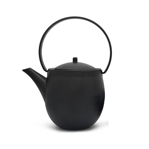 Bredemeijer große schwarze gusseiserne Asia Teekanne Induktion 1.2 Liter - emaillierte Gusseisenkanne mit Edelstahl Teefiltersieb Bredemeijer große schwarze gusseiserne Asia Teekanne Induktion 1.2 Liter - emaillierte Gusseisenkanne mit Edelstahl Teefiltersieb von Bredemeijer