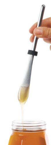 Honiglöffel Edelstahl matt gebürstet ø185x22mm von Bredemeijer