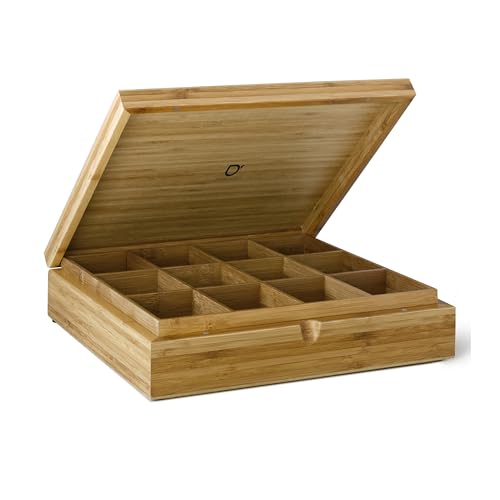 Bredemeijer große helle Holz Teebeutel-Kiste mit 12 Fächer ohne Sichtfenster 30 cm lang Bredemeijer große helle Holz Teebeutel-Kiste mit 12 Fächer ohne Sichtfenster 30 cm lang von Bredemeijer