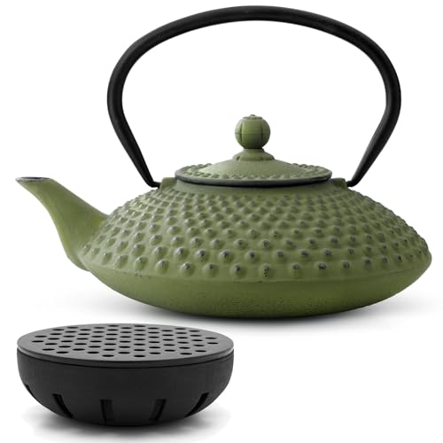 Bredemeijer Teekanne asiatisch Gusseisen Set 1.25 Liter grün Teekessel mit Henkel & Edelstahl Tee-Filter Sieb-Einsatz & gusseisernen Stövchen Bredemeijer Teekanne asiatisch Gusseisen Set 1.25 Liter grün Teekessel mit Henkel & Edelstahl Tee-Filter Sieb-Einsatz & gusseisernen Stövchen von Bredemeijer