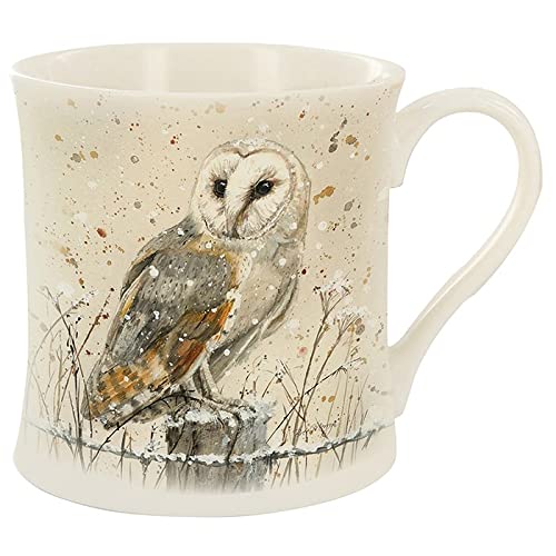 Bree Merryn Tasse aus feinem Porzellan, Motiv: Oswald Eule, Tee/Kaffee, 8,5 x 8 cm von Bree Merryn