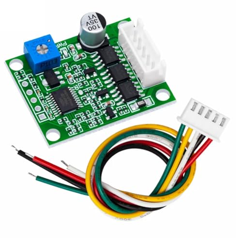 Breeshy 12-V B¨¹rstenloser DC Motor Speed ??Controller 60W, 6-20 V BLDC 3-Phasen-Gouverneur mit Hallless Technologie und Kabel von Breeshy