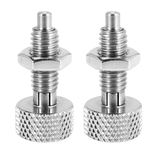 Breeshy 2 x Handversenkbare Federkolben, Verriegelungsstift aus Edelstahl M16 mit Mutter und gerändeltem Griff Breeshy 2 x Handversenkbare Federkolben, Verriegelungsstift aus Edelstahl M16 mit Mutter und gerändeltem Griff von Breeshy