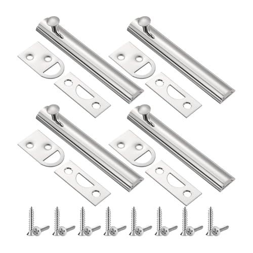 Breeshy 4er-Pack Sicherheits-Schieberiegel-Schloss f¨¹r Fl?chenb¨¹ndige oder Versenkte T¨¹ren und Tore, Silber Breeshy 4er-Pack Sicherheits-Schieberiegel-Schloss f¨¹r Fl?chenb¨¹ndige oder Versenkte T¨¹ren und Tore, Silber von Breeshy