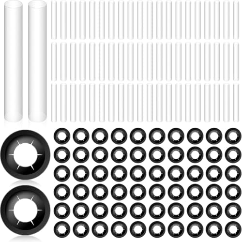 Breeshy 60 Stück Rollen-Hülsen für Garagentorscharnier, 11 mm ID 80 mm Länge Muttern Rollen-Wellendichtungen für Autos, Wohnmobile, Garage von Breeshy