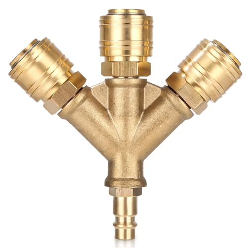 Breeshy Druckluftverteiler 3 mit Anschlüssen, NW 7.2 1/4AG Kupplungsverteiler für Luftschlauch Breeshy Druckluftverteiler 3 mit Anschlüssen, NW 7.2 1/4AG Kupplungsverteiler für Luftschlauch von Breeshy