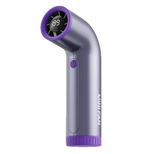 Breeshy Einstellbarer Turbo -L¨¹fter f¨¹r Sport, Starker Wind, 4000 -MAh -, 199 Ganggeschwindigkeit mit Digitalem Display, Tragbar und Wiederaufladbar von Breeshy