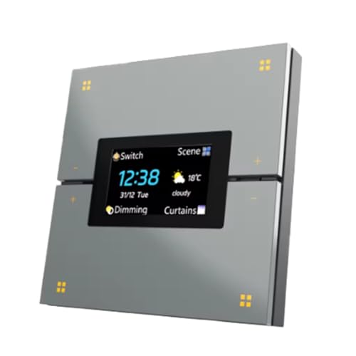 Breeshy Grauer Drahtloser Zigbee Dimmer, Tuya Smart Multifunktionales Zentral -Bedienfeld f¨¹r die Beleuchtungsautomatisierungssystem Breeshy Grauer Drahtloser Zigbee Dimmer, Tuya Smart Multifunktionales Zentral -Bedienfeld f¨¹r die Beleuchtungsautomatisierungssystem von Breeshy