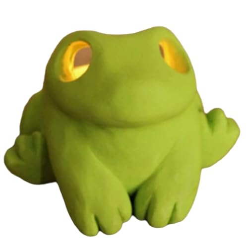 Breeshy Kerzenhalter in Froschform, Tischdekoration, Großäugiger, Kerzenständer, Tisch-Teelichtständer von Breeshy
