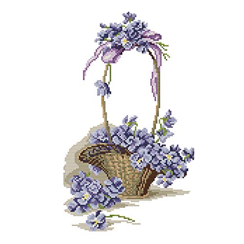 Breeshy Kreuzstich Gestempelt Von Stickstarter-Kits für AnfäNger DIY 11CT 3 SträNge - der Duft der Blumen 13X18 von Breeshy