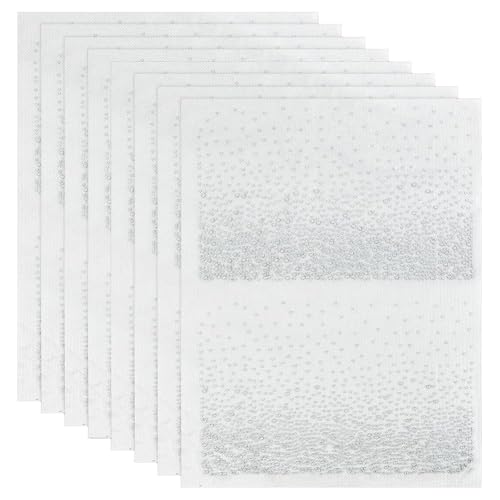 Breeshy Kristall Strass Aufkleber und Glasapplikationen, 8 Bl?tter, 16-Teiliges B¨¹geltransfer-Set f¨¹r Kleidung von Breeshy
