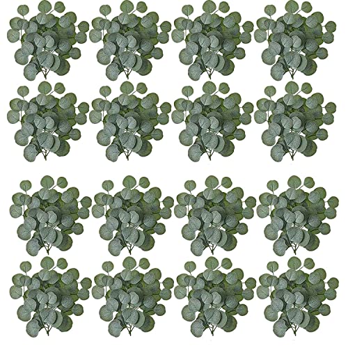 Breeshy Künstliche Eukalyptusblätter, Stiele, Herbststiele, Eukalyptus-Stiele, mit künstlichen Blättern, Füllung, Hochzeit, 200 Stück Breeshy Künstliche Eukalyptusblätter, Stiele, Herbststiele, Eukalyptus-Stiele, mit künstlichen Blättern, Füllung, Hochzeit, 200 Stück von Breeshy