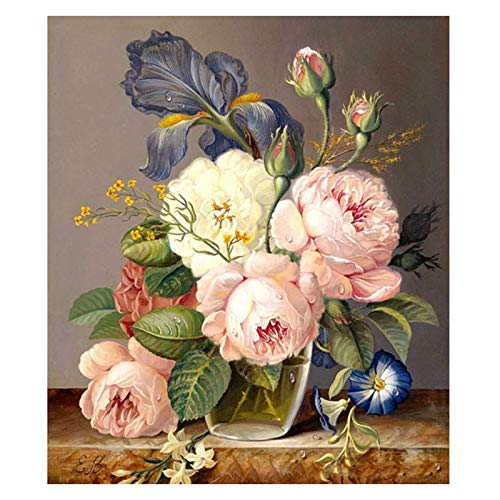 Breeshy Malset zum Basteln für Erwachsene, Bohrmaschine, 5D-Diamant-Kunst-Kits, Diamant-Stickerei, Handarbeit, Wanddekoration für Blumen Breeshy Malset zum Basteln für Erwachsene, Bohrmaschine, 5D-Diamant-Kunst-Kits, Diamant-Stickerei, Handarbeit, Wanddekoration für Blumen von Breeshy