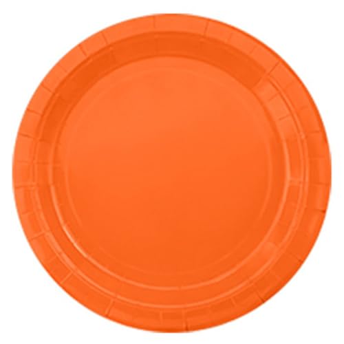Breeshy Pappteller Macarons Pure Color Serie Obstkuchen Picknick Dessert 9-Teller Leuchtend Orange Breeshy Pappteller Macarons Pure Color Serie Obstkuchen Picknick Dessert 9-Teller Leuchtend Orange von Breeshy