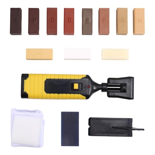 Breeshy Reparaturset für Kratzer auf Holzmöbeln, Laminat-Reparatur-Set mit Fusionswerkzeug für Steinrisse, Keramiksplitter Breeshy Reparaturset für Kratzer auf Holzmöbeln, Laminat-Reparatur-Set mit Fusionswerkzeug für Steinrisse, Keramiksplitter von Breeshy