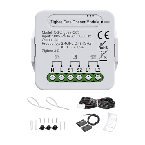 Breeshy SmartZigbee Garagentoröffner – Zubehör für ferngesteuerte Tore, kompatibel mit und GoogleHome Breeshy SmartZigbee Garagentoröffner – Zubehör für ferngesteuerte Tore, kompatibel mit und GoogleHome von Breeshy