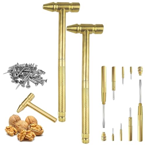 Breeshy Willedup Hammer 6 In1 Mikro-Multifunktionskupferhammer Multifunktionales 6-In-1-Schmiedehammer-Set von Breeshy