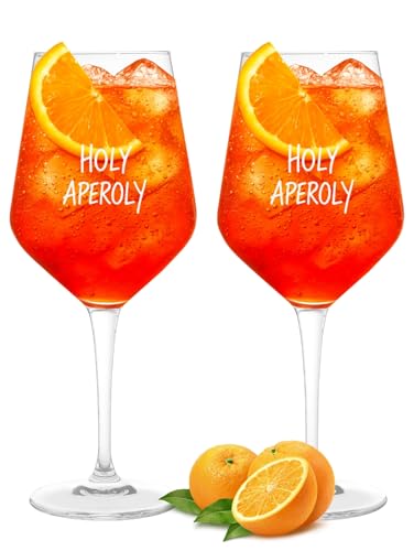 Aperol Spritz Gläser 2er Set "Holy Aperoli" - Einzigartige Aperol Gläser für den Perfekten Genussmoment | Premium Spritzgläser Set | 440 ml Kristallglas Made in Germany | Ideal als Aperol Geschenkset Aperol Spritz Gläser 2er Set "Holy Aperoli" - Einzigartige Aperol Gläser für den Perfekten Genussmoment | Premium Spritzgläser Set | 440 ml Kristallglas Made in Germany | Ideal als Aperol Geschenkset von Breezio