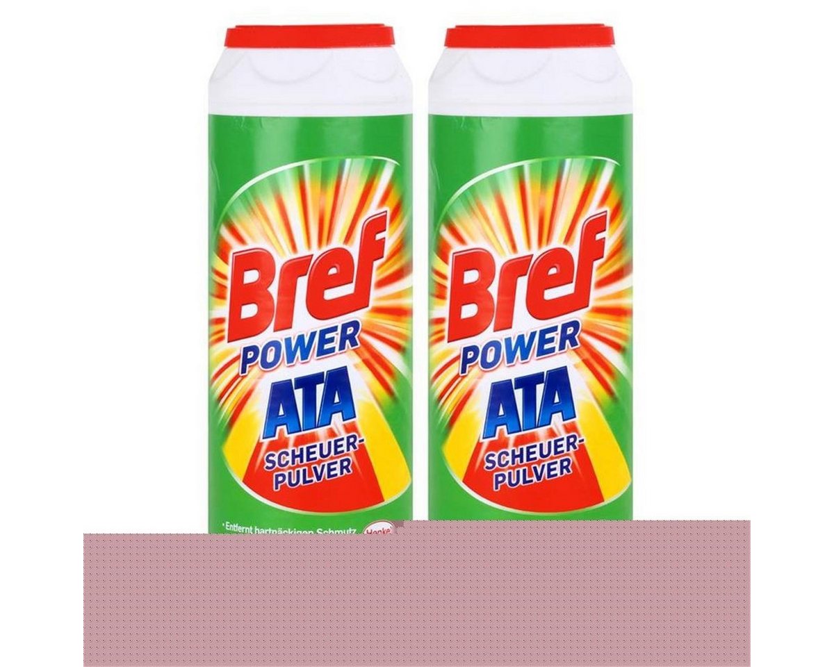 Bref Power Henkel Bref PowerATA Scheuerpulver 500g - Mit Zitrusfrische (2er Pack) Allzweckreiniger von Bref Power